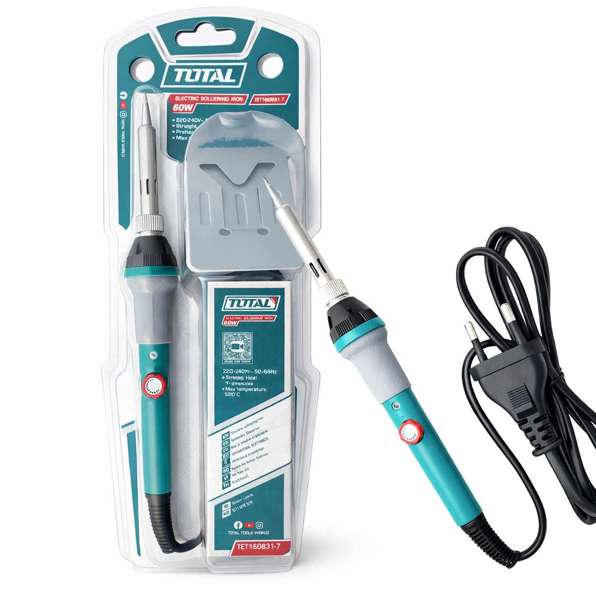 TOTAL - Cautin Tipo Lapiz P Soldar Temperatura Regulable 60w Total
