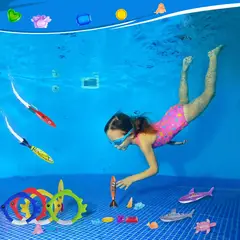 PANGUI TOYS - Set 20 Juegos de Buceo para Piscina con Bolsa de Transporte — Diversión Acuática Total
