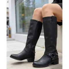 SNOOPY - Botas Para Dama Color Negro M622