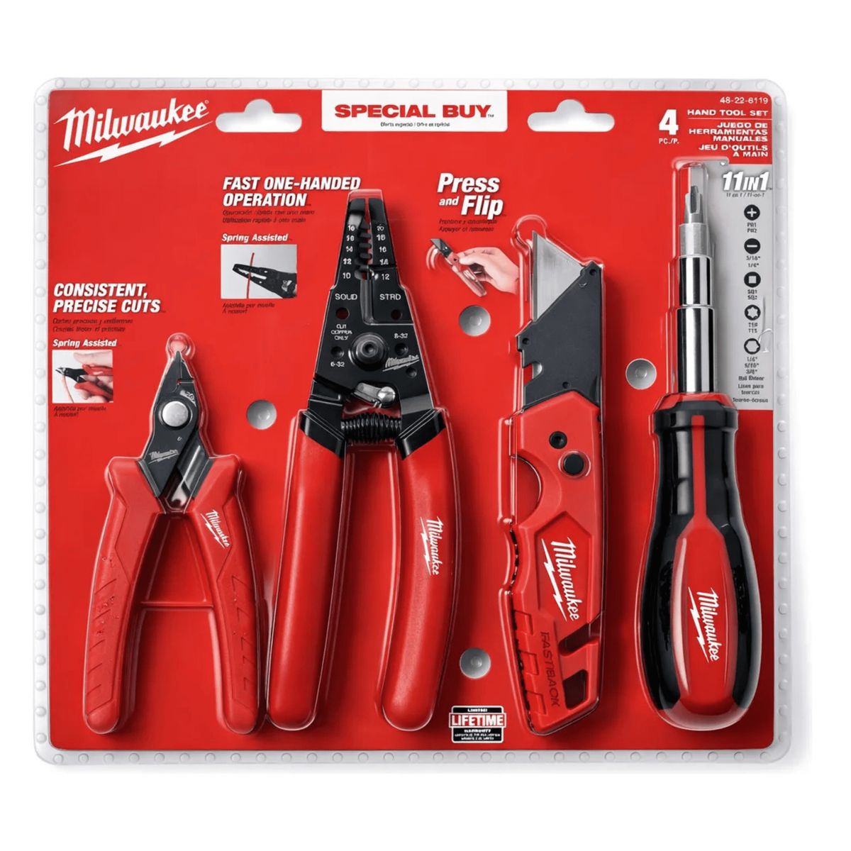 MILWAUKEE - Juego de Herramientas Manuales Milwaukee 48-22-6119