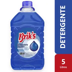 BRIK'S - Detergente Liquido Briks 5 Litros Concentrado Azul