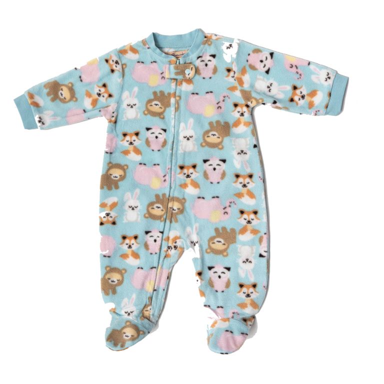 Enterito Polar con Animalitos Bebe Celeste 12-18 MESES