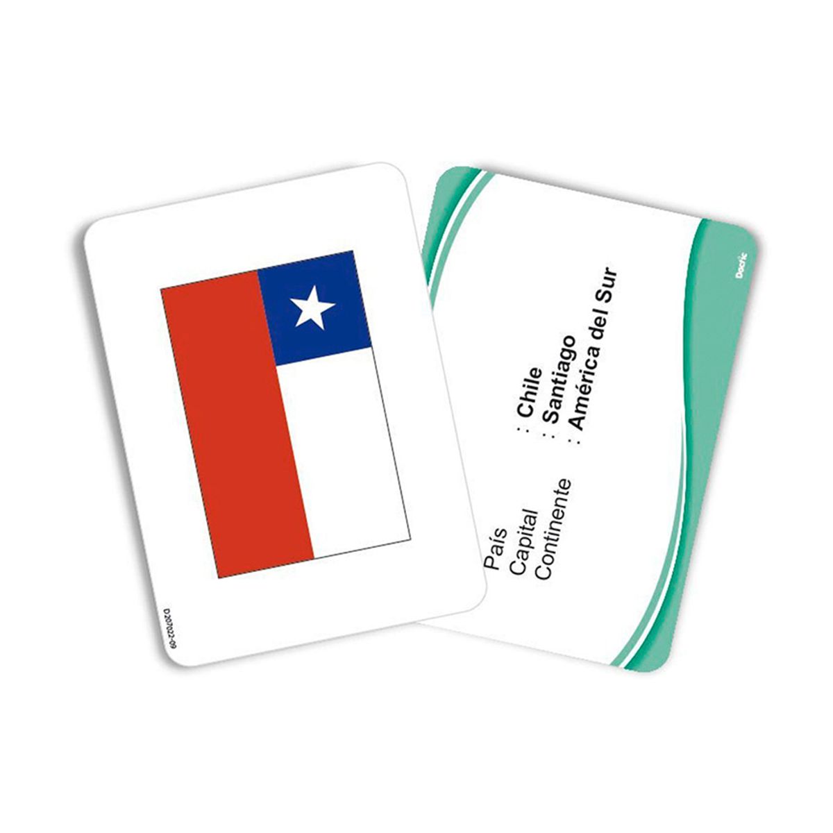 DACTIC - Lámina Bandera del Mundo 17x12cm Dactic 60uds