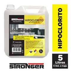 GENERICO - Cloro Liquido al 3% Industrial 5 Litros Stronger