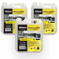 GENERICO - Pack 3 Cloro Liquido al 3% Industrial 5 Litros Stronger