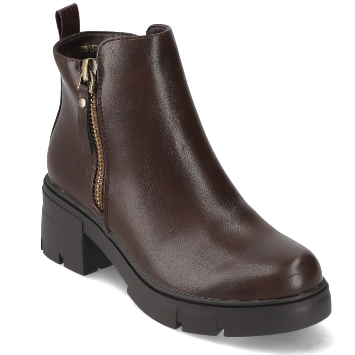 NEW WALK - Botín Mujer Café Chunky New Walk