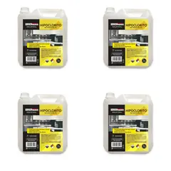 GENERICO - Pack 4 Cloro Liquido al 3% Industrial 5 Litros Stronger