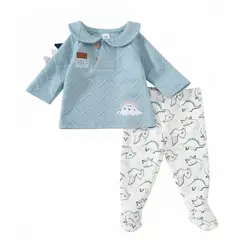 TEDMIMAK - CONJUNTO ALGODON BEBE 2 PIEZAS