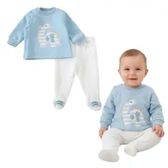TEDMIMAK - CONJUNTO ALGODON BEBE 2 PIEZAS
