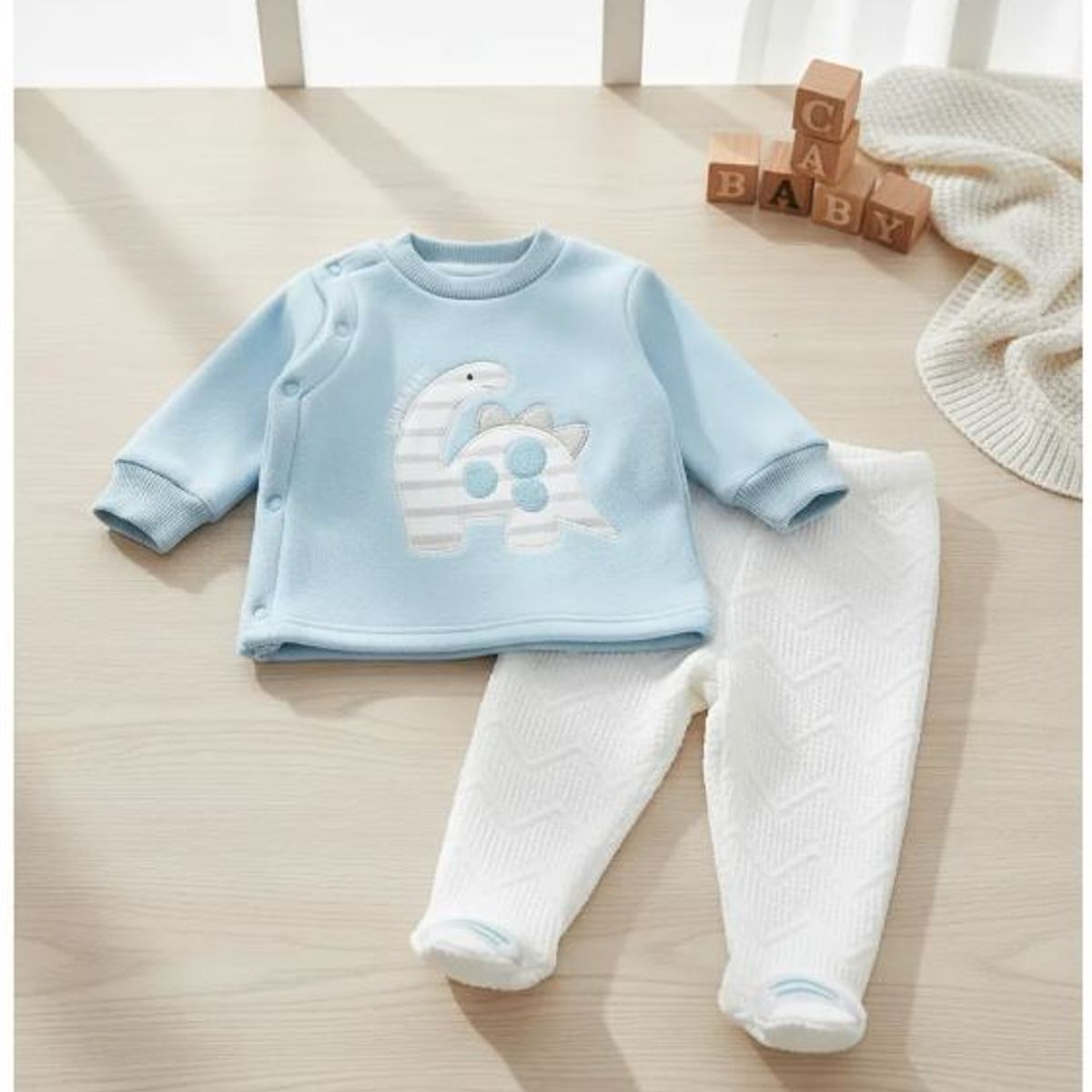 TEDMIMAK - CONJUNTO ALGODON BEBE 2 PIEZAS