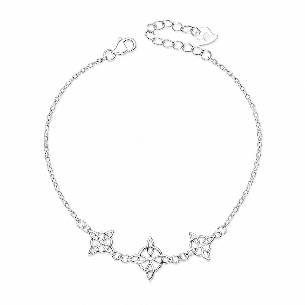 LK LUKSO - Pulsera Nudo de Bruja Plata Ley 925