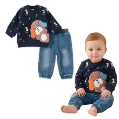 TEDMIMAK - CONJUNTO ALGODON BEBE 2 PIEZAS