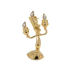 GENERICO - Broche Pin dorado Lumière de La Bella y la Bestia