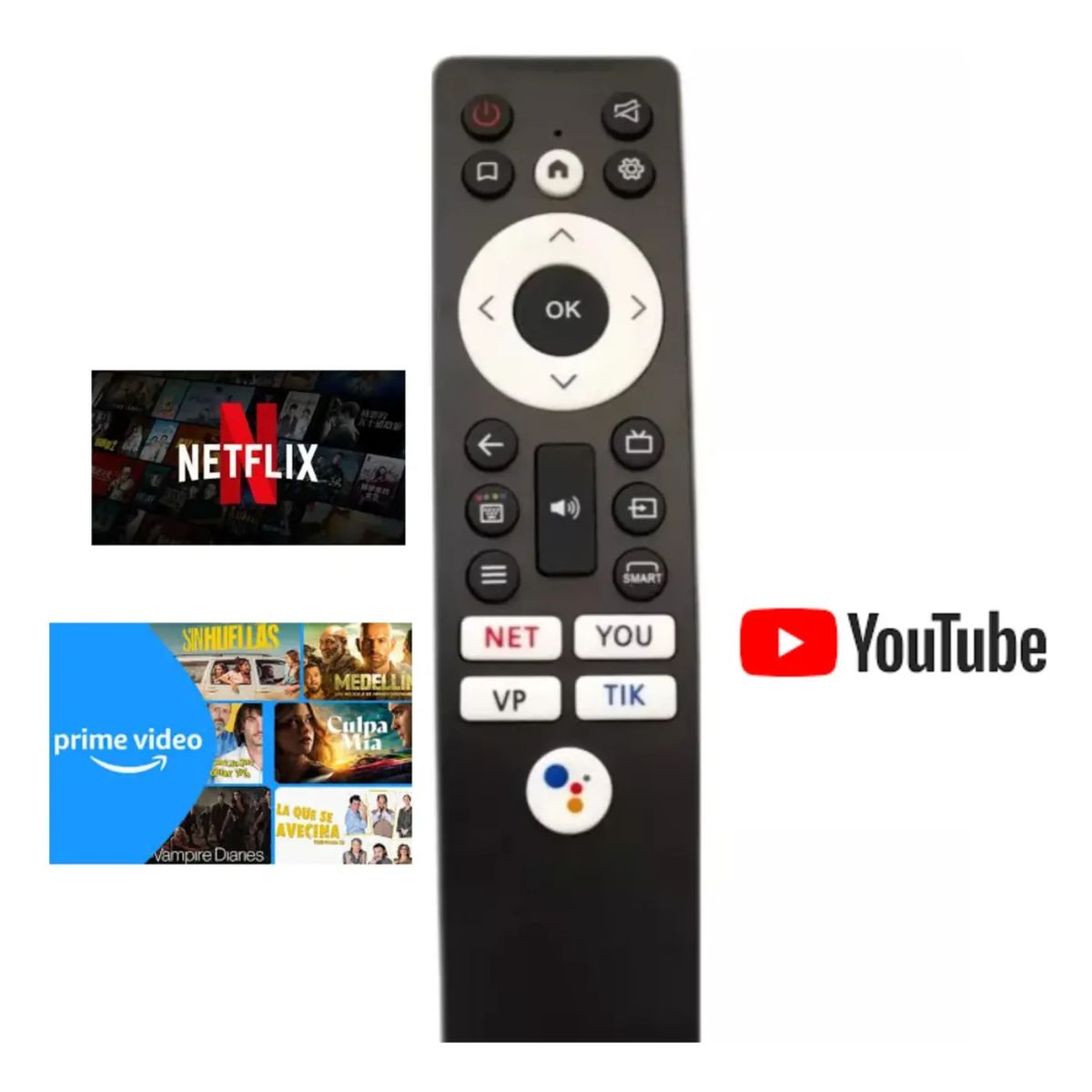 GENERICO - Control Remoto Para Master G Smart Tv Android