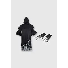 COLLOKY - Disfraz de niño fantasma negro Talla 7-9