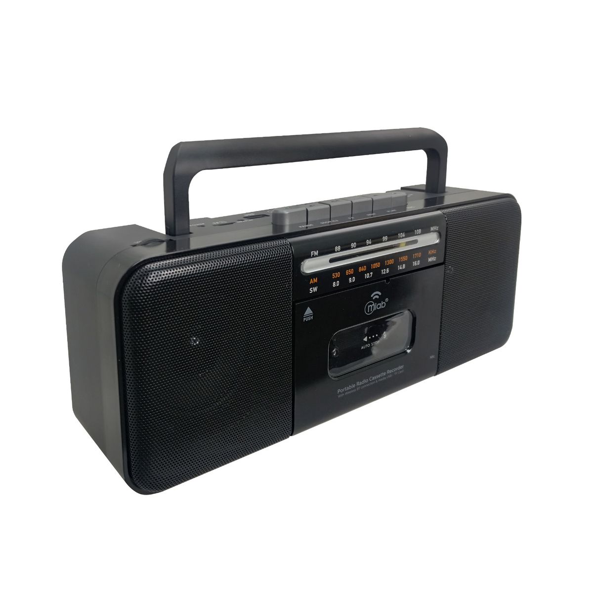 MLAB - Radio Retro Cassette 1980’s MLAB CF-28  Bluetooth USB Micro SD
