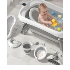 GENERICO - Set de Bañera Plegable 6 en 1 con Accesorios Ergonómicos