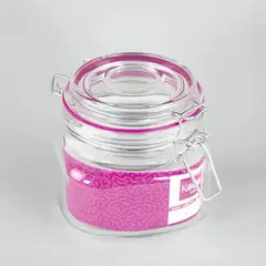 KEEP - Frasco Contenedor Hermetico De Vidrio Grande 500ml Rosa