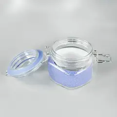 KEEP - Frasco Contenedor Hermetico De Vidrio Grande 500ml Lila