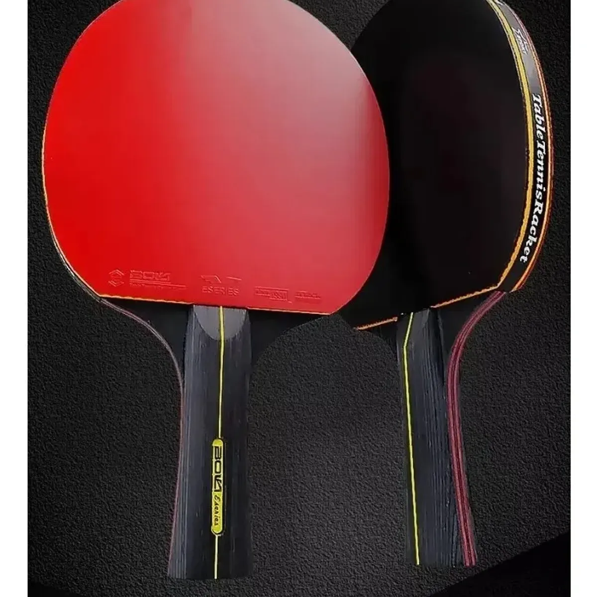 GENERICO - Set 2 Paleta De Ping Pong Profesional 6star Con Estuche Negr