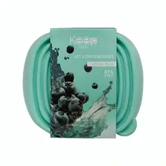 KEEP - HERMETICOS APILABLES PP 3 PCS 670 ML