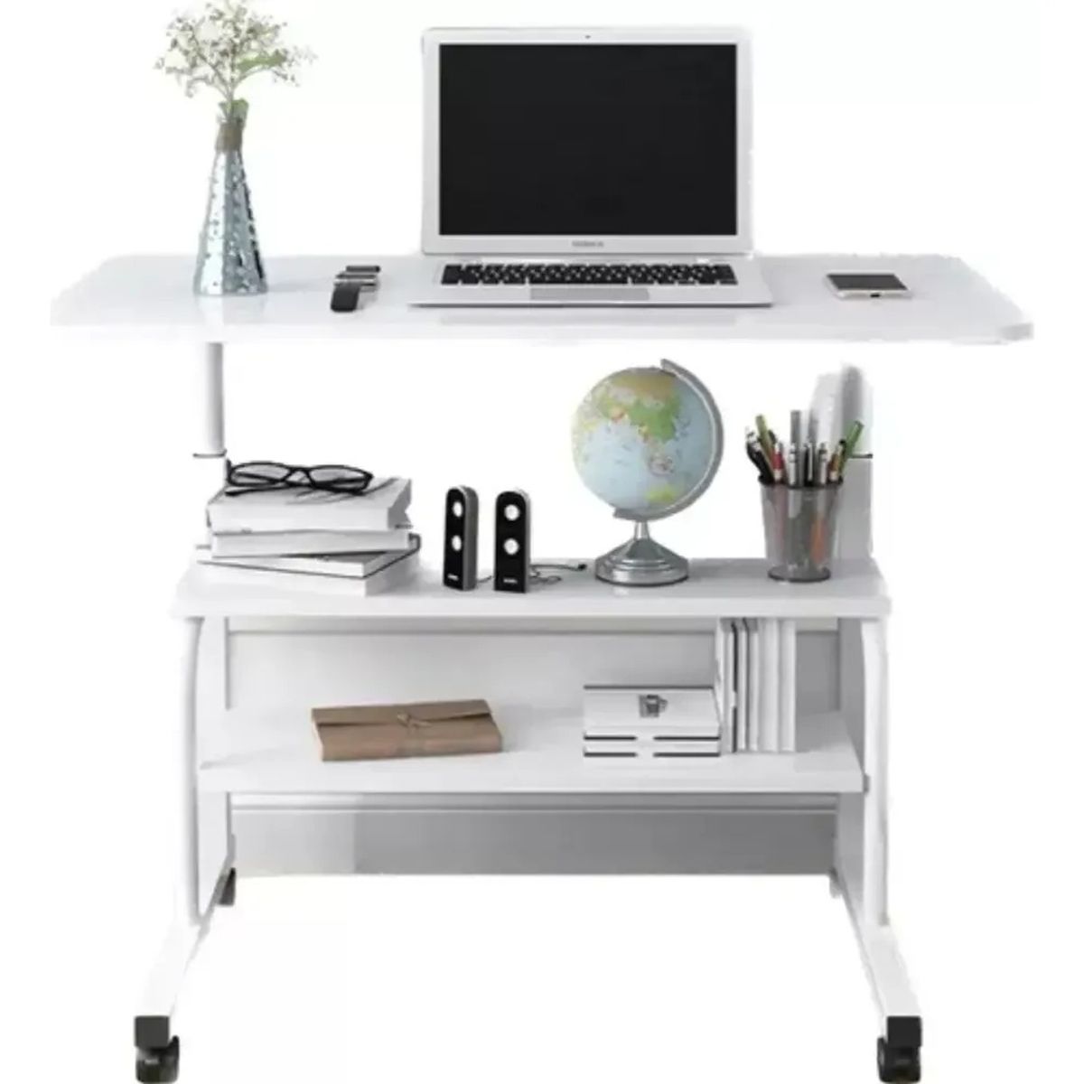 GENERICO - Mesa De Aprendizaje Móvil De Computadora Color Blanco