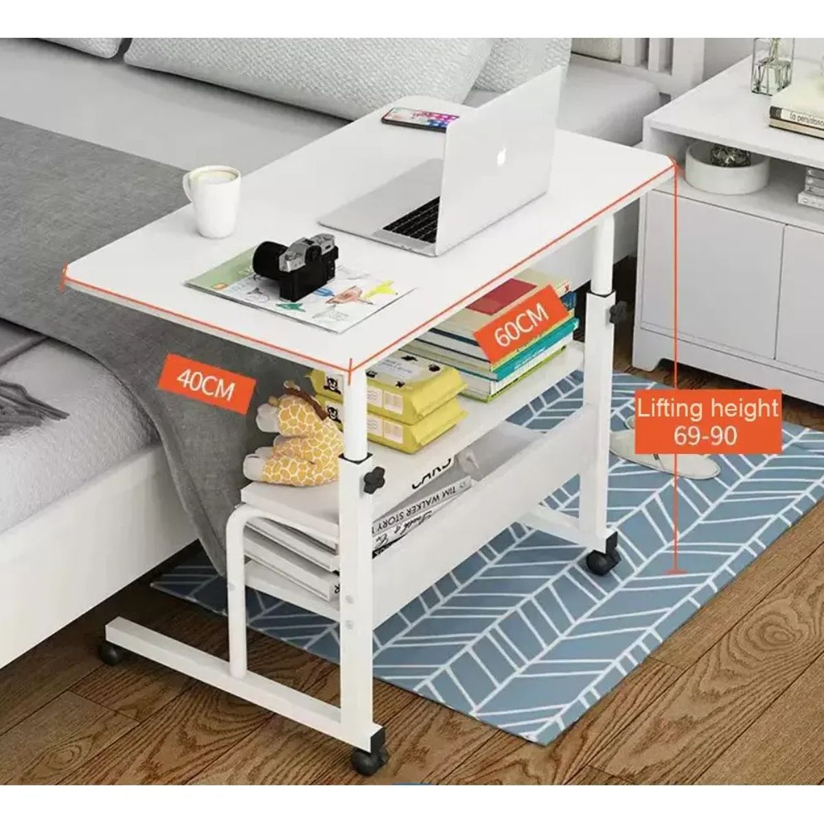 GENERICO - Mesa De Aprendizaje Móvil De Computadora Color Blanco