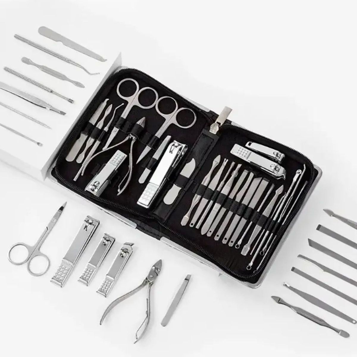 GENERICO - Set Herramientas Manicure Pedicura Kit Uñas 26 Piezas