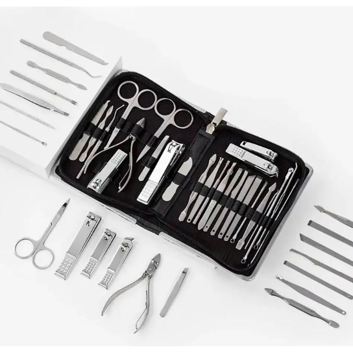 GENERICO - Set Herramientas Manicure Pedicura Kit Uñas 26 Piezas