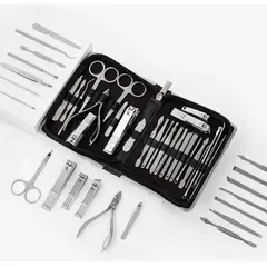 GENERICO - Set Herramientas Manicure Pedicura Kit Uñas 26 Piezas