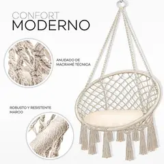MOVI - Silla Hamaca para interior o exterior colgante