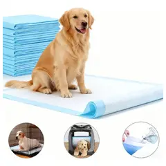 IRM - Pañales 100 Tipo Sabanillas Mascotas Perros 60x60 Ultra Absorbentes Premium FIGOIMPORT