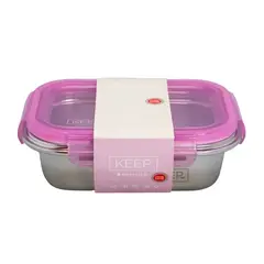 KEEP - HERMETICOS METALICOS 650 ML Color Rosa