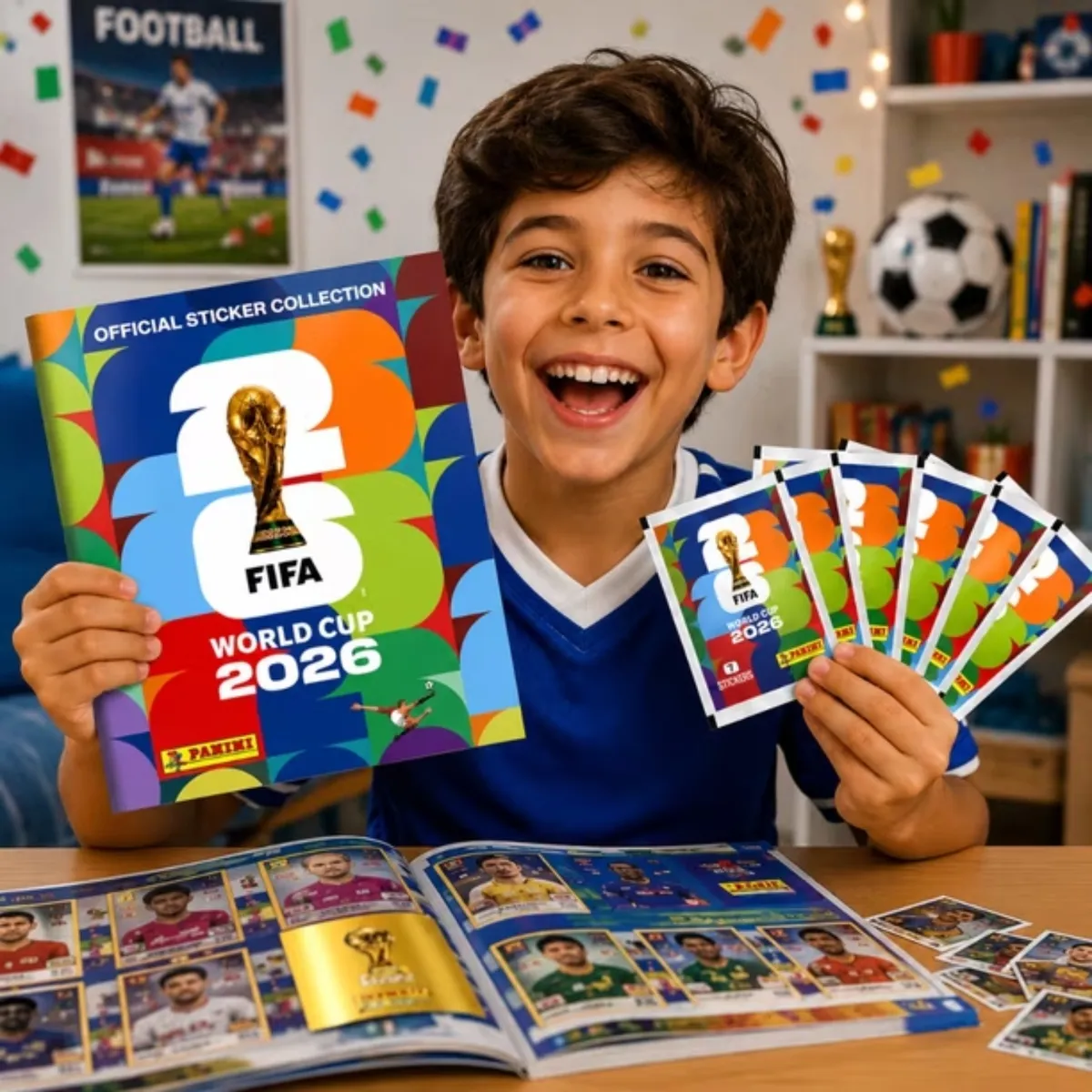 PANINI - Album Panini Mundial Fifa 2026 Tapa Blanda + 14 Láminas