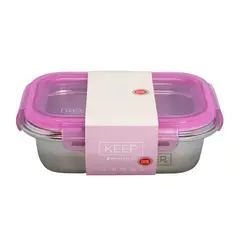 KEEP - HERMETICOS METALICOS 650 ML Color Rosa