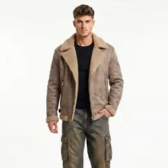 D'JOE - Chaqueta Aviadora Hombre Ecocuero Hombre Stephano