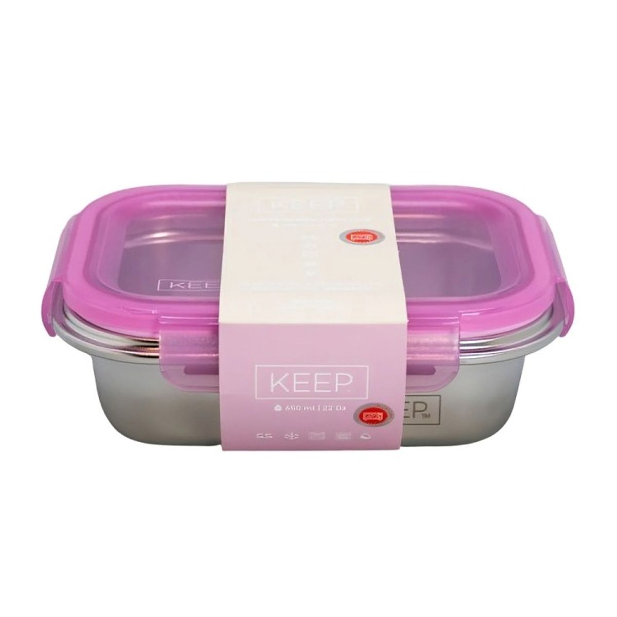 KEEP - HERMETICOS METALICOS 1300 ML KEEP Color Rosa