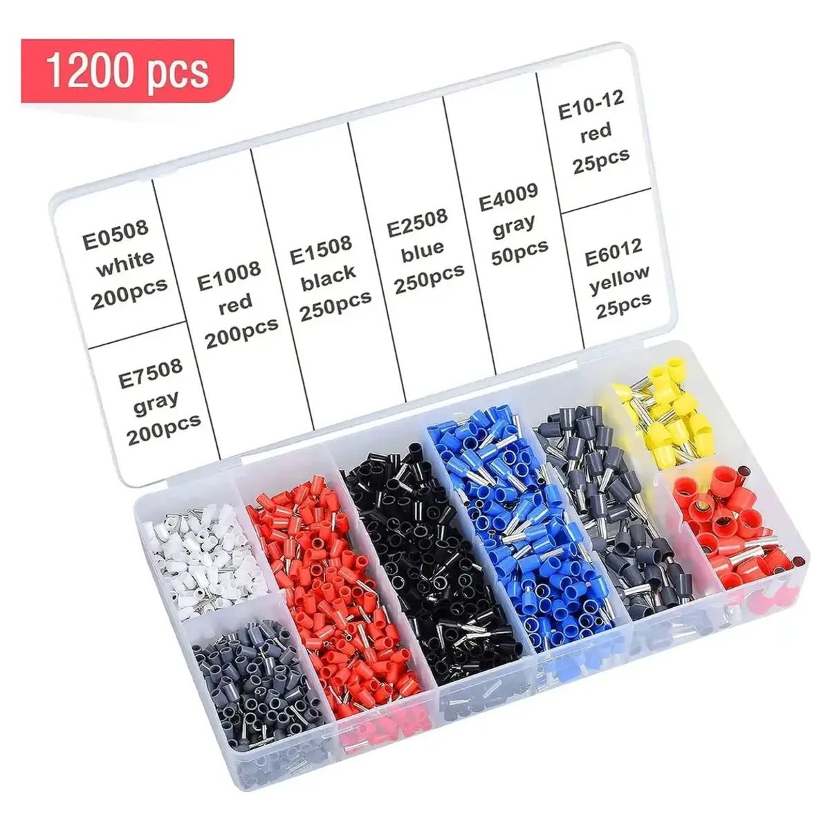 GENERICO - 1200pcs Kit Alicates Crimpeadores Herramienta Prensa Termina