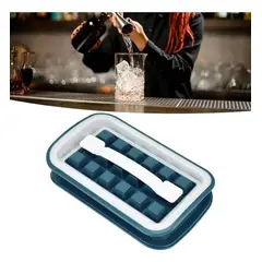 GENERICO - Molde para Hielo Plegable en Botella con Tapa de Plástico Antiadherente