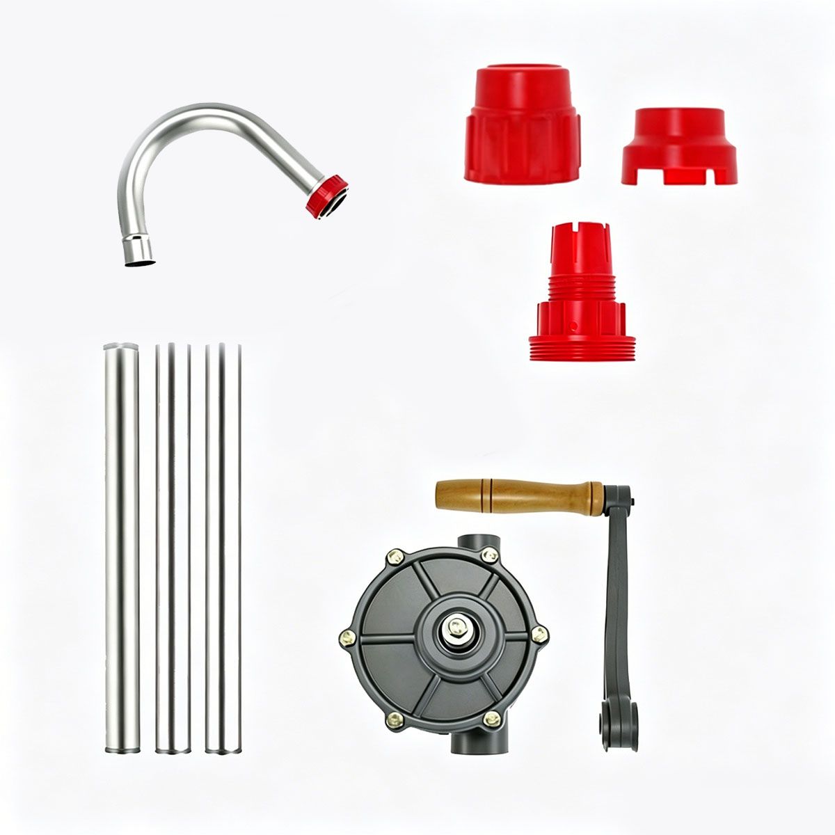 MOONCORE - Bomba Manual Aluminio Para Aceite/diesel, 37 Lts/min