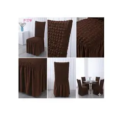 GENERICO - JUEGO DE 6 FUNDA DE SILLA TURCAS CAFE