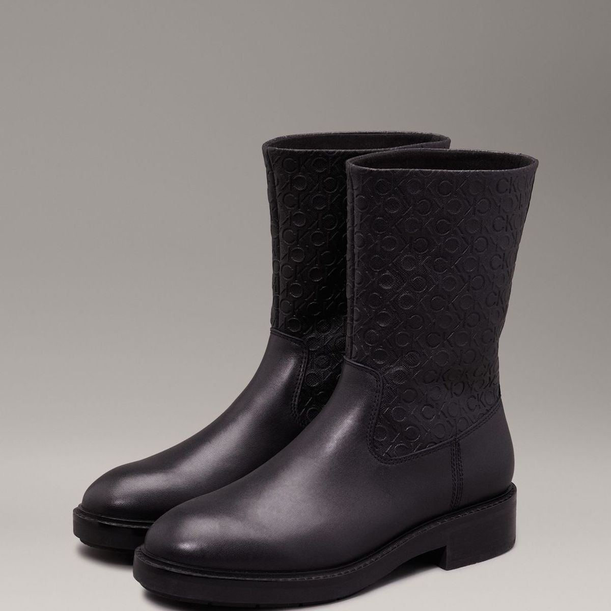 CALVIN KLEIN - Botas Flat Ankle