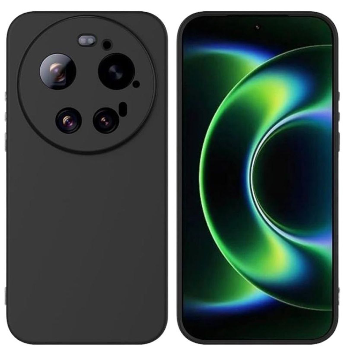 GENERICO - Carcasa De Silicona Slim Para Xiaomi 17 Ultra - Negro