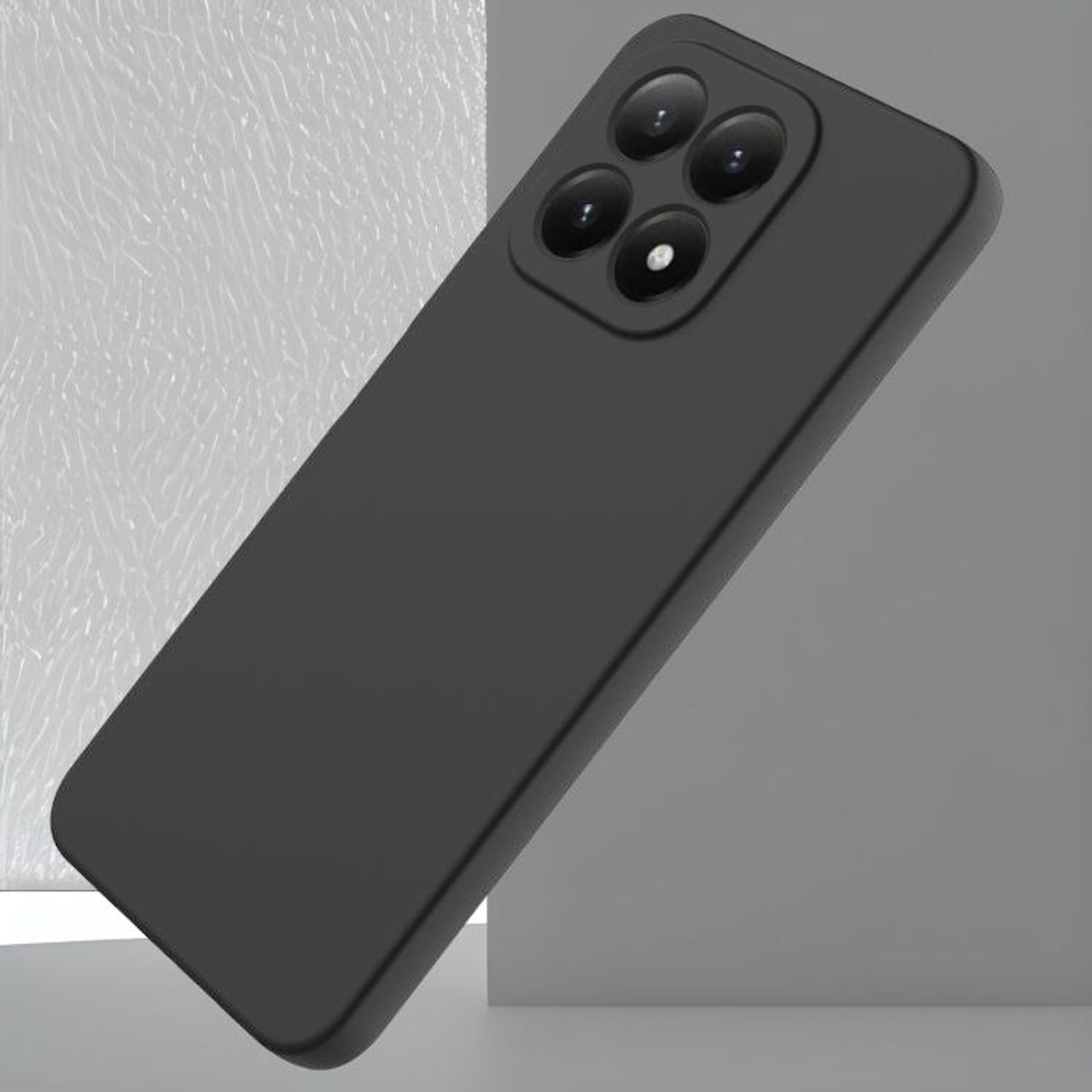 WBWONE Funda para Xiaomi 17T Pro - Carcasa Protectora de Silicona Premium con Diseño Elegante y Antigolpes - Negro