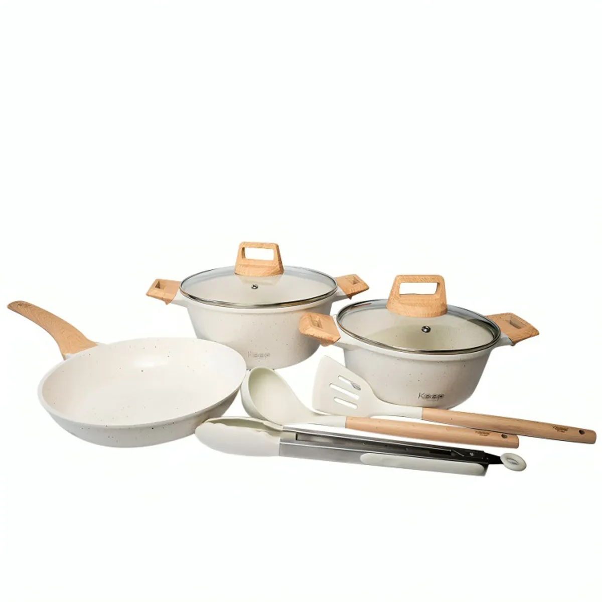 KEEP - Batería de Cocina Antiadherente 8 piezas Keep Nude Line
