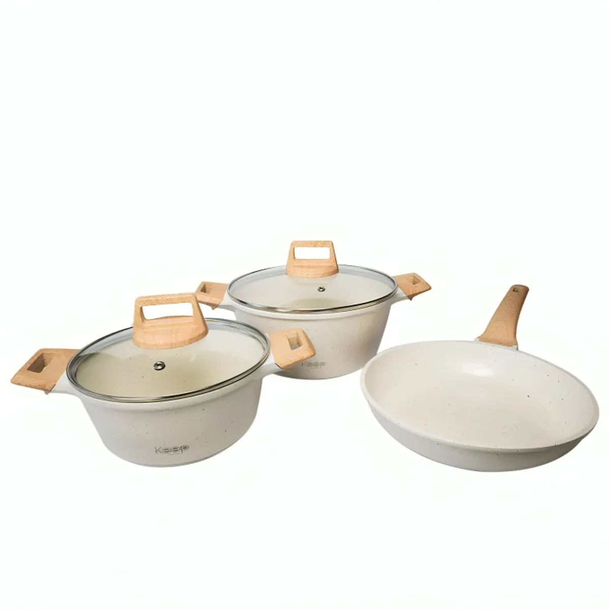 KEEP - Batería de Cocina Antiadherente 8 piezas Keep Nude Line