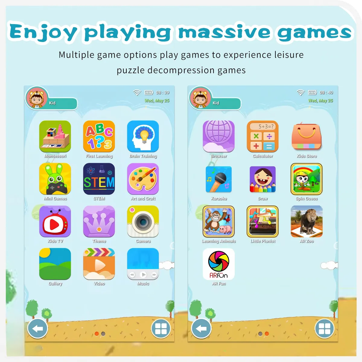 UMEXUS - Tablet para Niños 7.1 Pulg con Control Parental 64GB- - Rosa