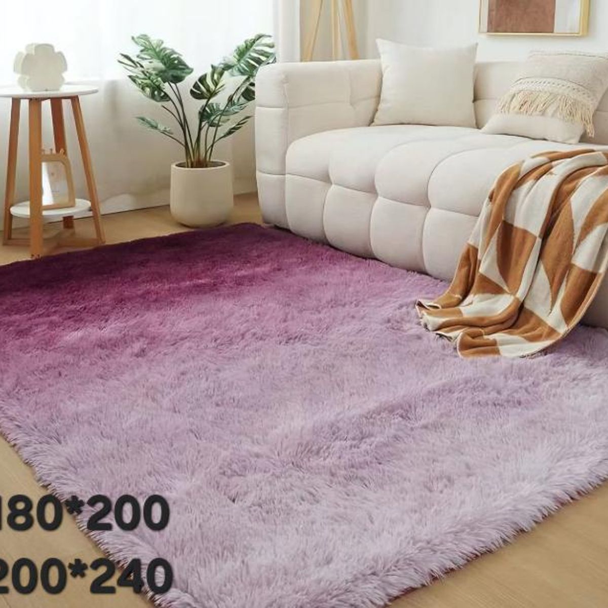 GENERICO - Alfombra Peluda 200x240