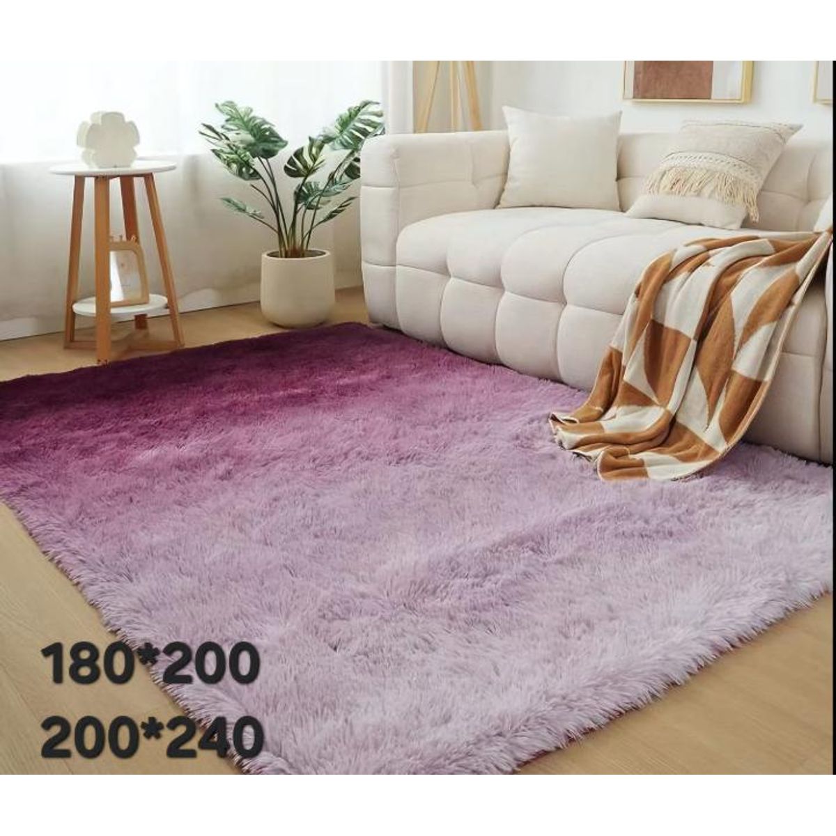 GENERICO - Alfombra Peluda 200x240