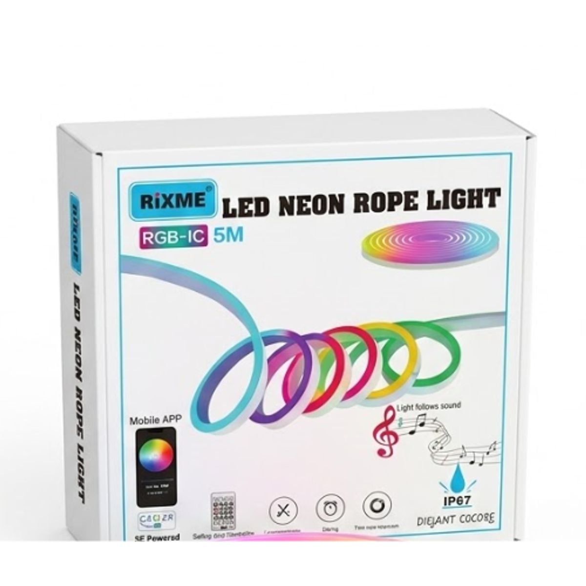 GENER - Cinta Manguera LED Neón Flexible RGB-IC 5 Metros